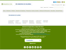 Tablet Screenshot of minagricultura.gov.co